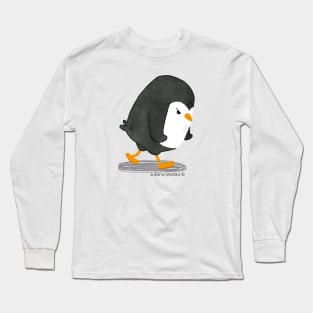 Grumpy Penguin Long Sleeve T-Shirt